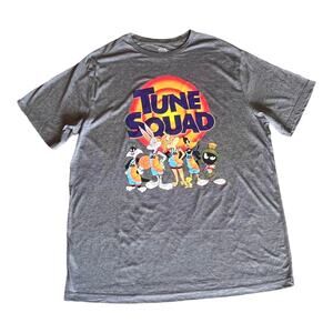 Looney Tune Squad Graphic T SHIRT LG Men's Women's TEE Space Jam New Legacy Gray